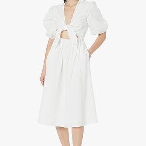 🔥NWT🔥 The Drop Prisha Cutout Poplin Midi Dress